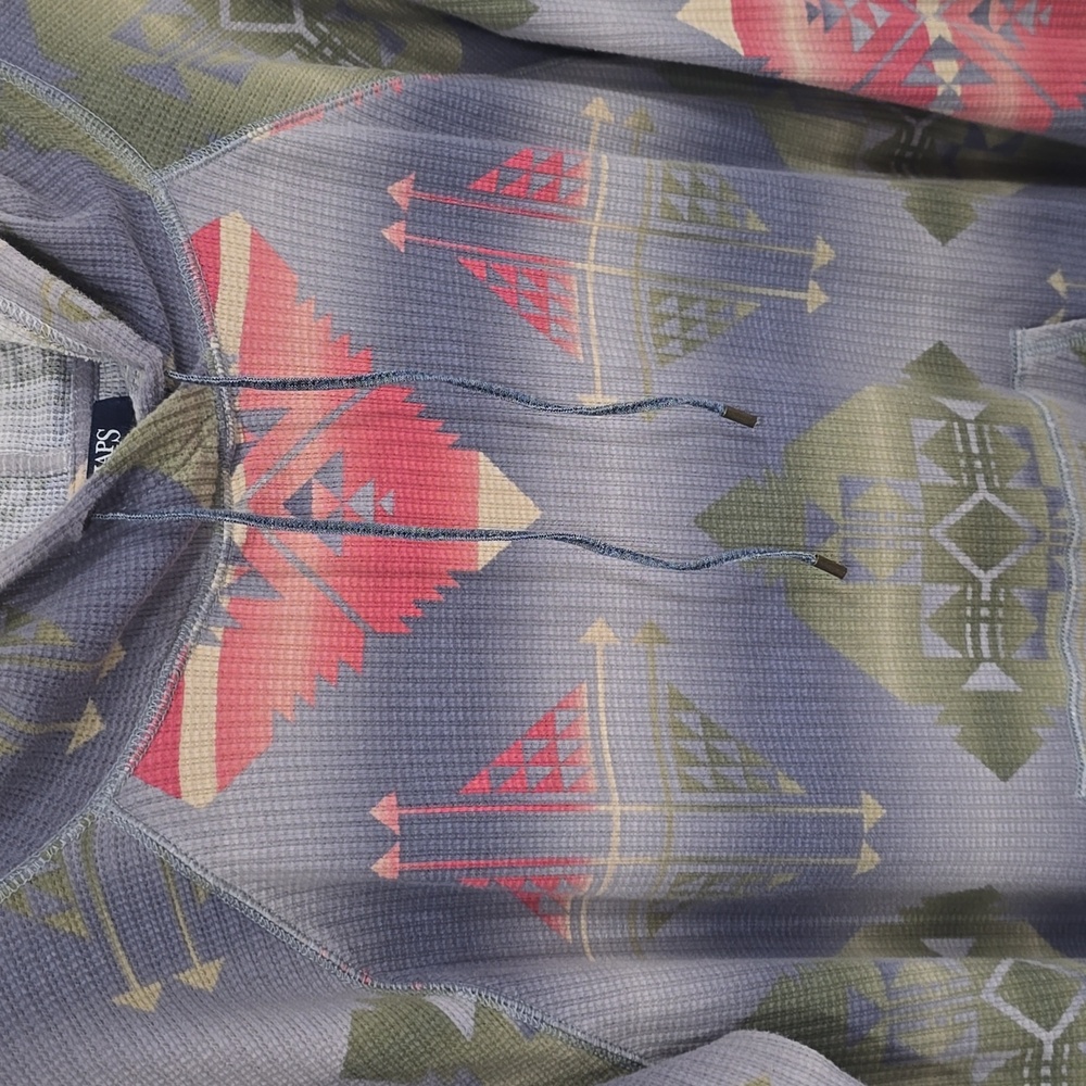 Chaps Ralph Lauren Aztec Thermal Sz LG - Picture 2 of 12